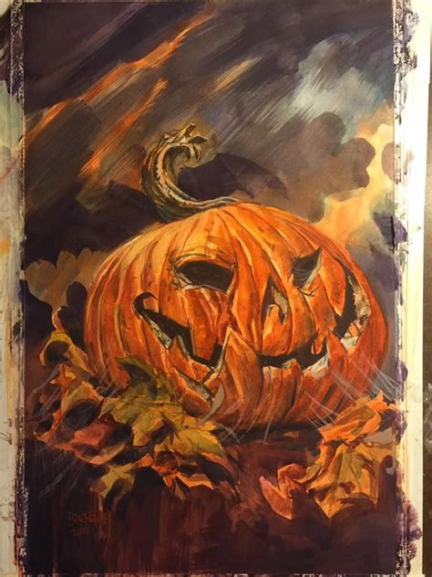 Dan Breretons Jack O Lantern Painting Used For James A Moore S This