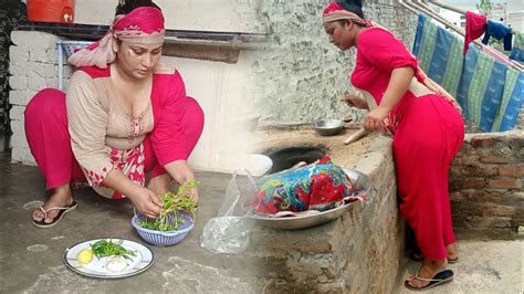 My Daily Morning Routine How To Make Tasty Breakfast Village Women Work Rural Life Vs Urban