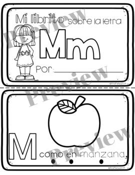 Letra M Para Colorear