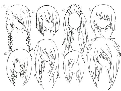 Anime Hairstyles Female Anime Girl Hairstyles Drawing Hairstyles
