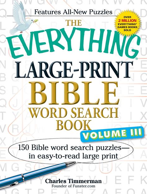 The Everything Large Print Bible Word Search Book Volume
