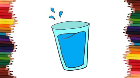 Como Dibujar Un Vaso De Agua Dibujos Faciles Youtube