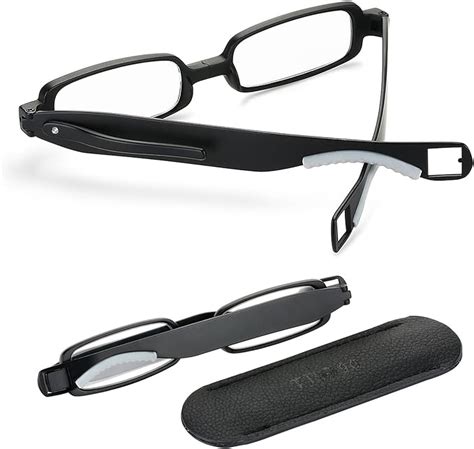 1 Reading Glasses Men Women Mini Portable 360° Rotating Folding Designer Clip