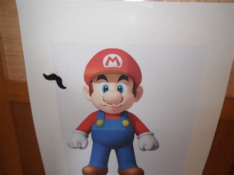 Pin The Mustache On Mario Mario Characters Mario Character