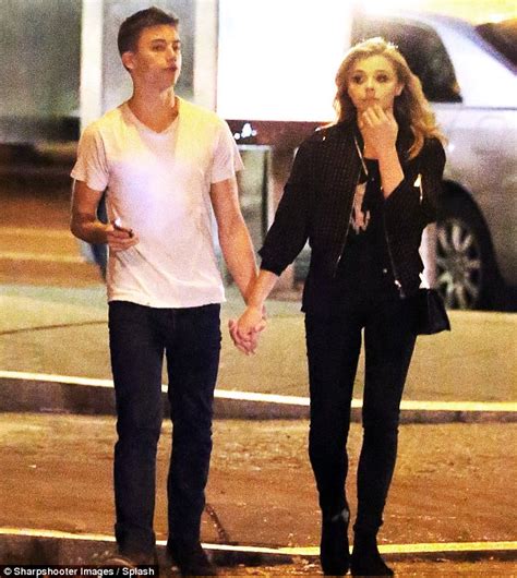 Look Away Now Brooklyn Beckhams Rumoured Girlfriend Chloe Moretz Holds Hands With Julian