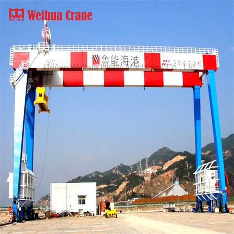 Weihua 45 Ton Rail Mounted Gantry Crane Used In Port For Container