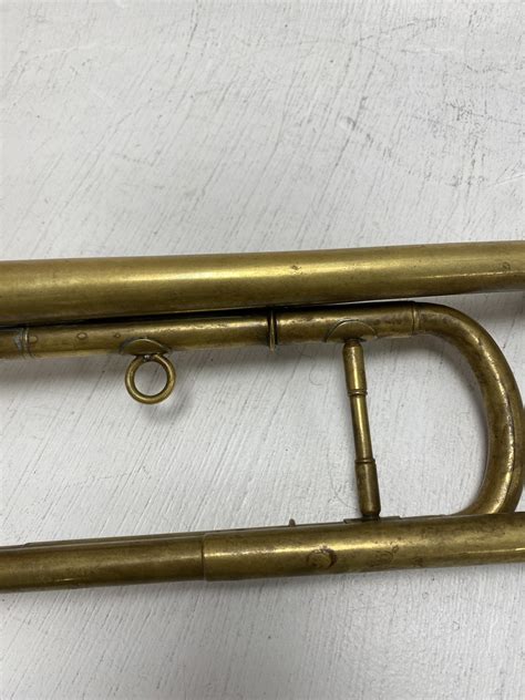 Vintage Brass Military Bugle Trumpet Potters Aldershot Collectible