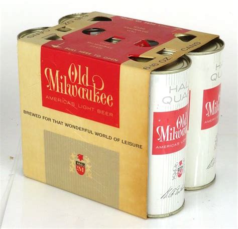 1960 Old Milwaukee Beer 16oz Six Pack 16oz One Pint Six Pack Holder