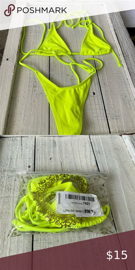 itty bitty neon green thong bikini size small artofit