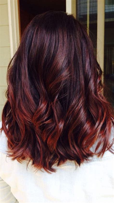 Red Balayage On Brown Hair Hairstyle Guides