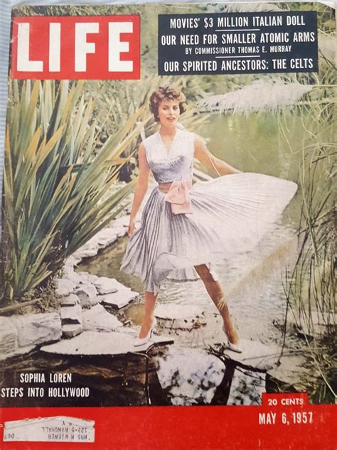 Life Magazine May 6 1957 Sophia Loren Cover Vintage Hollywood Etsy In