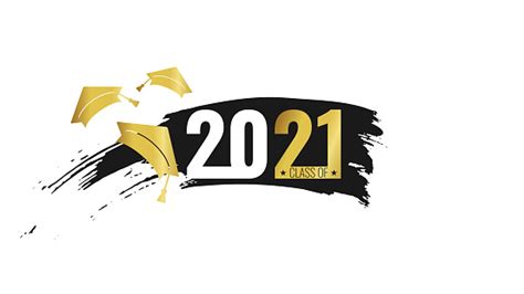 Hanging decorations, centerpieces, and wall 2021 graduation decorations. Class Of 2021 Hand Drawn Brush Black Stripe And Number With Gold Education Academic Cap Template ...