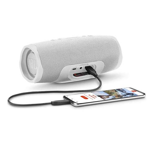 Jbl Charge 4 Waterproof Portable Bluetooth Speaker White Charge4