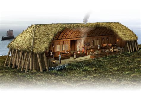 Viking Longhouse Viking House Ancient Vikings Long House