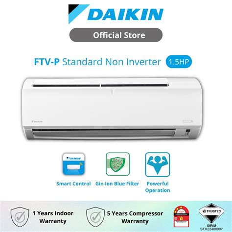Daikin Standard Non Inverter Air Conditioner Ftv P R Hp Ftv Pb