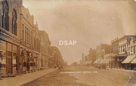 B14 Shenandoah Iowa Ia Real Photo Rppc Postcard 1909 Sheridan Ave