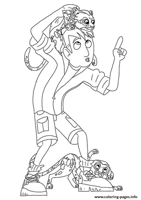 Wild Kratts The Martin Coloring Page Printable