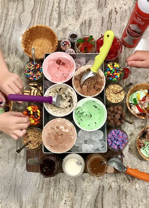 Build Your Own Ice Cream Sundae Board By The BakerMama In 2021 Ice