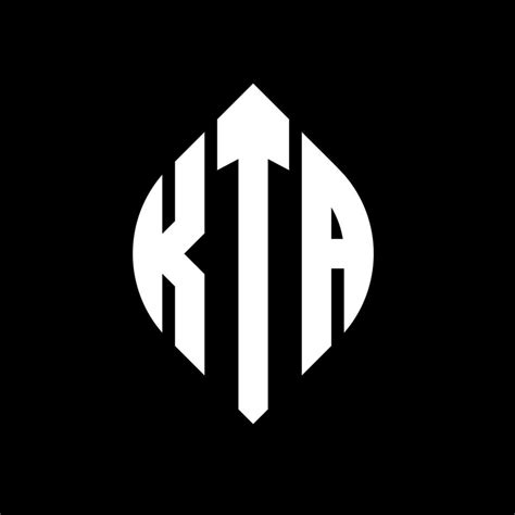 Kta Circle Letter Logo Design With Circle And Ellipse Shape Kta Ellipse Letters With
