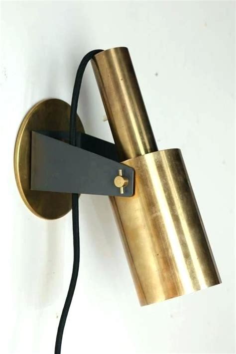 Wall Sconce Reading Light Brass Wall Sconce International Style Pair Of