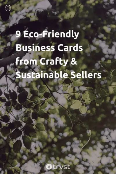 9 Eco Friendly Business Cards From Sustainable Sellers