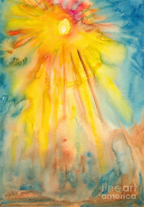 Sun And Sunlight Painting By K Ivarsson Fine Art America