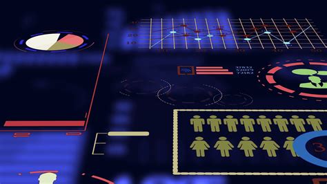 Digital Animated Statistics Of International Corporate Business Stock