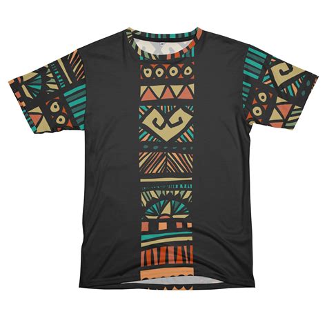 Tribal Pattern Full Print T Shirt Mens Cut And Sew Thornes And Roses