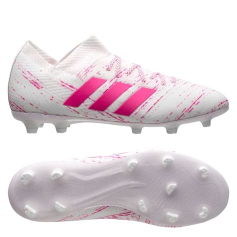 Adidas Nemeziz Fg Ag Virtuso Wit Roze Kinderen Unisportstore Nl