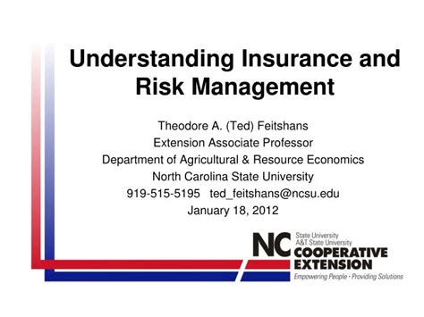 Ppt Understanding Insurance And Risk Management Powerpoint