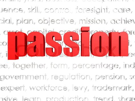 Passion Word Cloud Concept Image With Stock Image Colourbox