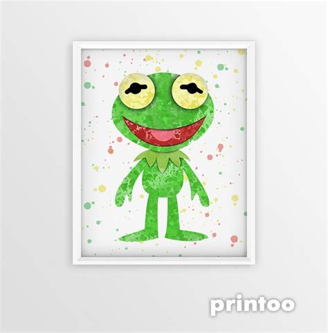 Kermit The Frog The Muppets Muppet Fan Art Fine Art Etsy