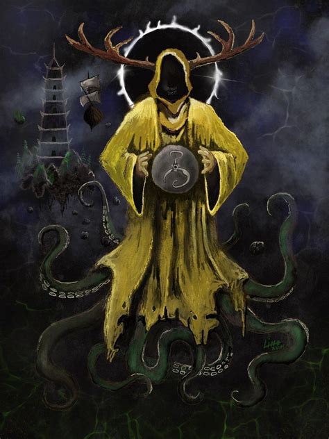 The King In Yellow Lovecraft Art Cosmic Horror Horror Art