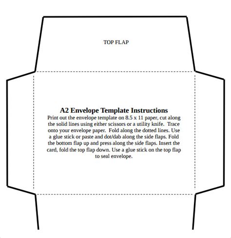 8 Sample A2 Envelope Templates Sample Templates