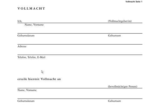 Aok Auskunfts Vollmacht Baden Württemberg Zum Ausfüllen Aok Auskunfts