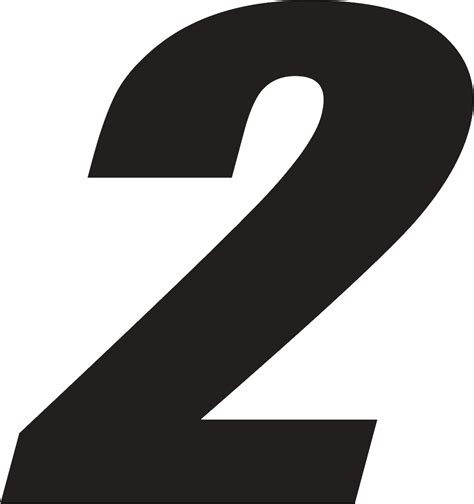 Green Number 2 Png