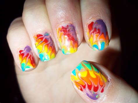 Trippy Hippie Nails The Salon Hair Pinterest Hippie Nails Nail