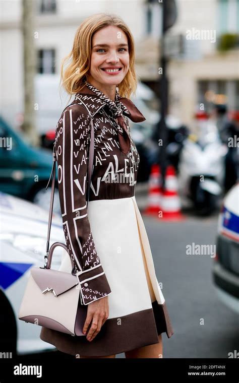 Street Style Natalia Vodianova Arriving At Valentino Spring Summer