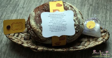 Ein schönes gastgeschenk zur einweihung ! Zum Einzug Brot und Salz | Brot und salz, Geschenke ...