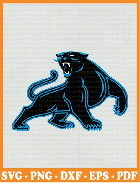 Carolina Panthers Nfl Svg 11 Svg Dxf Cricut Silhouette Cut Etsy