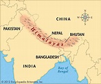 Map Of Himalaya Mountains