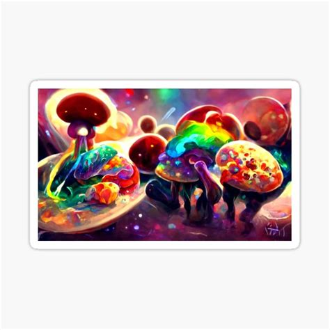 Trippy Mushrooms Shroomscape Mushroom Village Psychedelic Fairycore