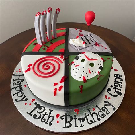 Horror Movie Birthday Cake In 2022 Movie Cakes Baking Sweets Horror