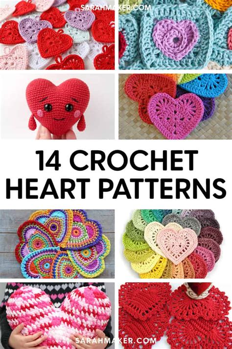 14 Crochet Heart Patterns For Valentines Day Sarah Maker