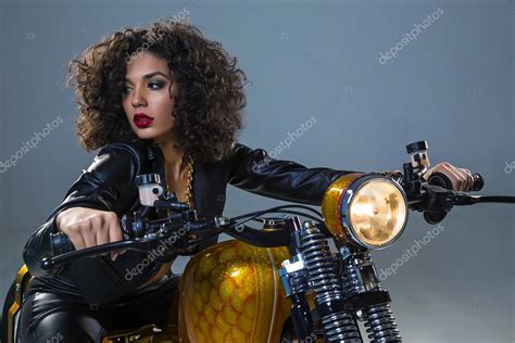 Biker Chick — Stock Photo © Castaldostudio 50493525