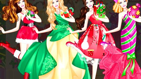 Barbie Christmas Dress Up Dress Up Game Barbie Game Youtube