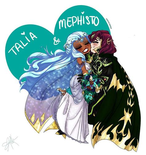 Wedding Bliss Talia And Mephisto Lolirock Animação Desenho De