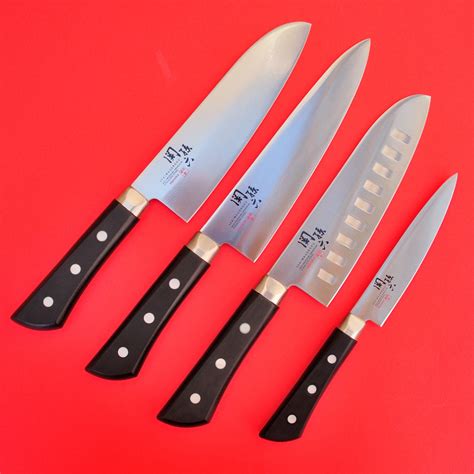 Japanese Kai Kitchen Knife Knives Honoka Santoku Petit Chefs Japan