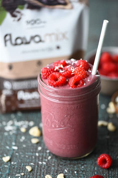 Raspberry Coconut Cashew Smoothie Cocoa Flavanol Recipe