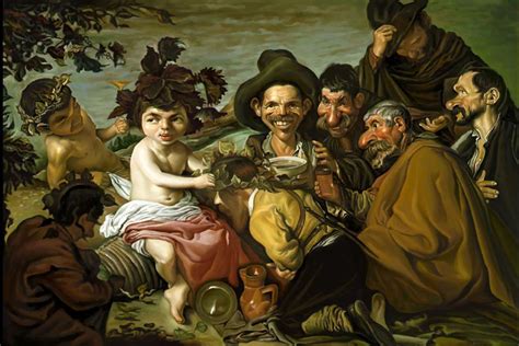 Los Borrachos By Velázquez — Los Borrachos The Drunks Or The